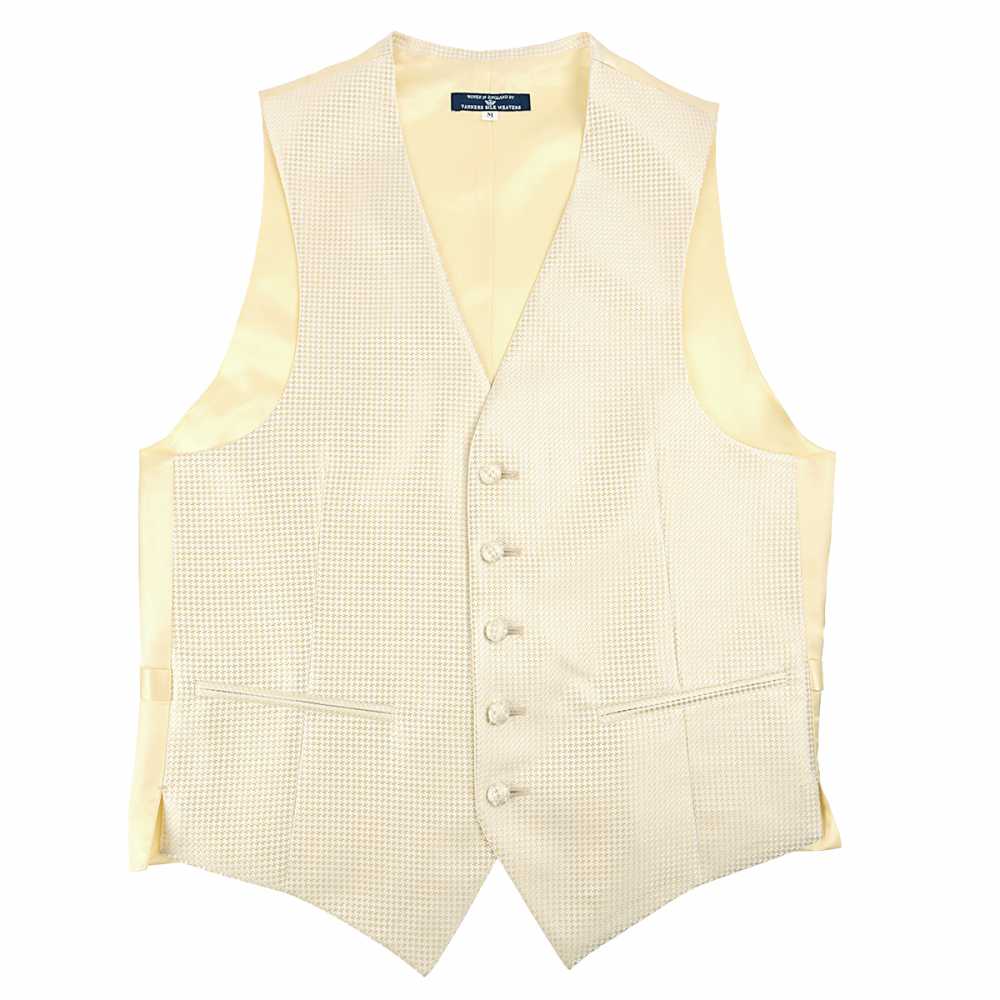 VANNERS-V-011 VANNERS Gilet Formale Pied De Poule Champagne Gold[Accessori Formali] Yamamoto(EXCY)