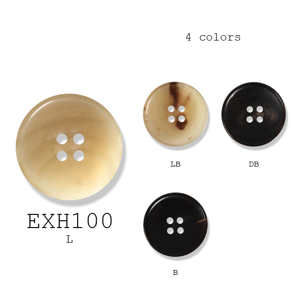 EXH-100 Bottoni In Vero Corno Di Bufalo Per Abiti, Giacche E Cappotti[Pulsante] Yamamoto(EXCY)