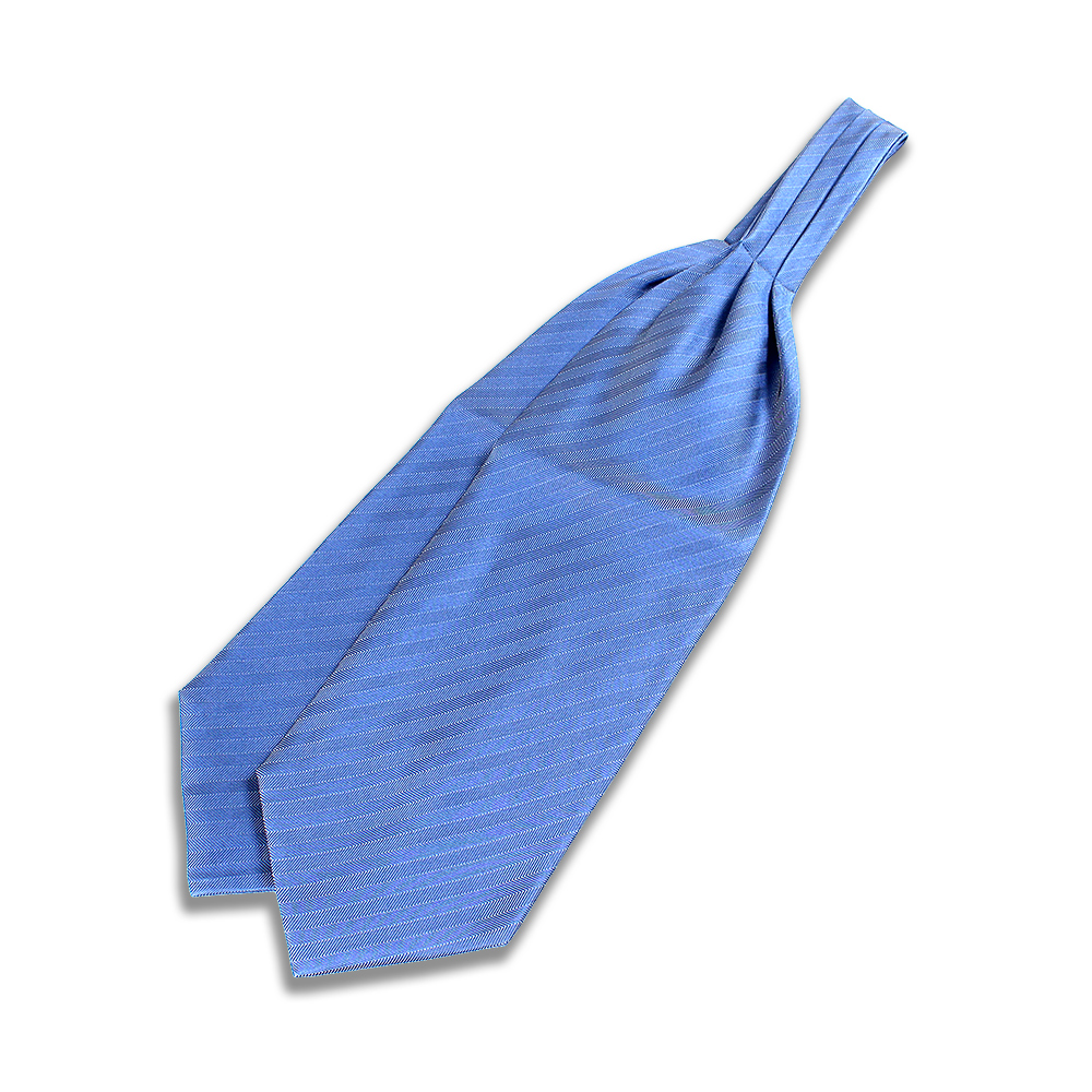 VAS-49 VANNERS Cravatta Ascot In Seta Spigato Blu[Accessori Formali] Yamamoto(EXCY)