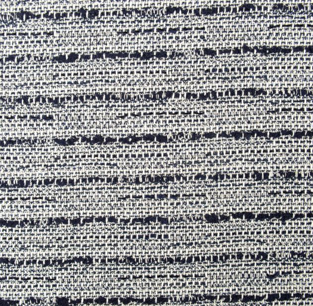 Z30040 LINTON Textile Tweed Made In England Blu Navy X Bianco X Blu Filo Lame[Tessile] LINTON