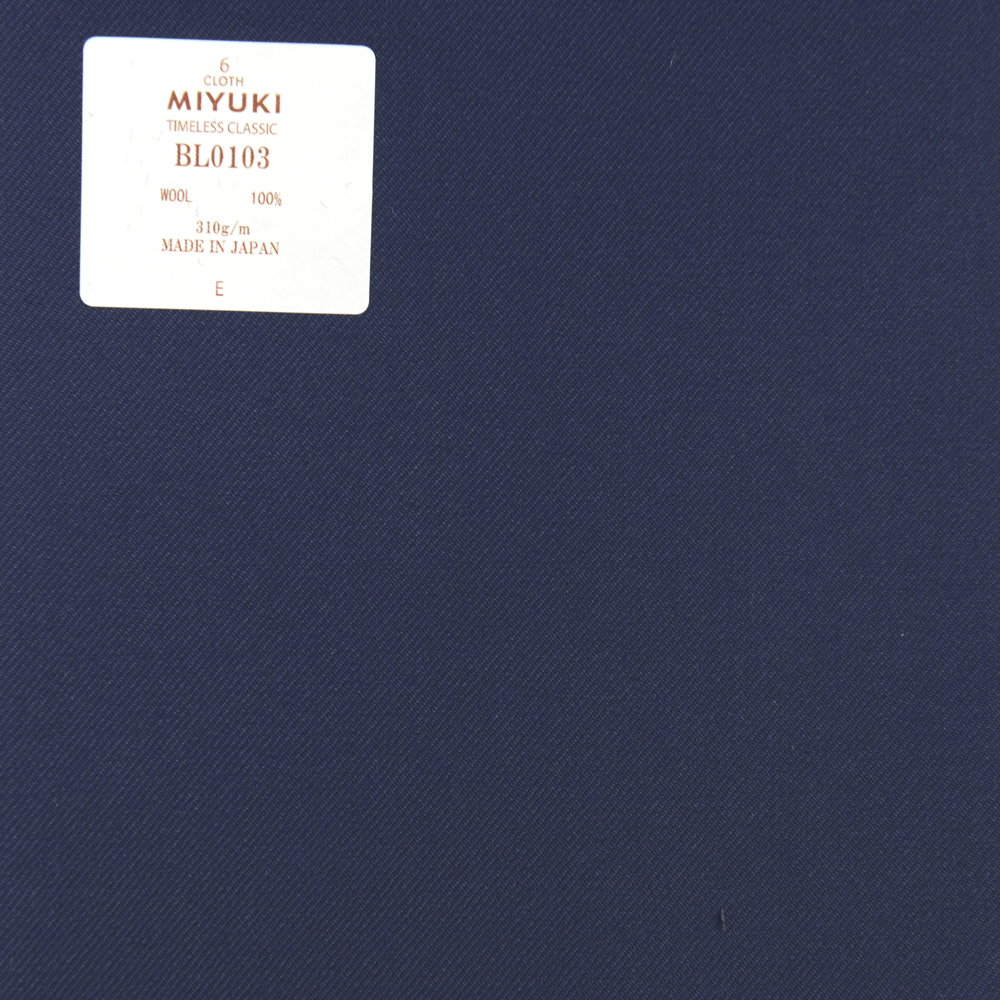 BL0103 Timeless Classic Classic Plain Blue Plain[Tessile] Miyuki Keori (Miyuki)