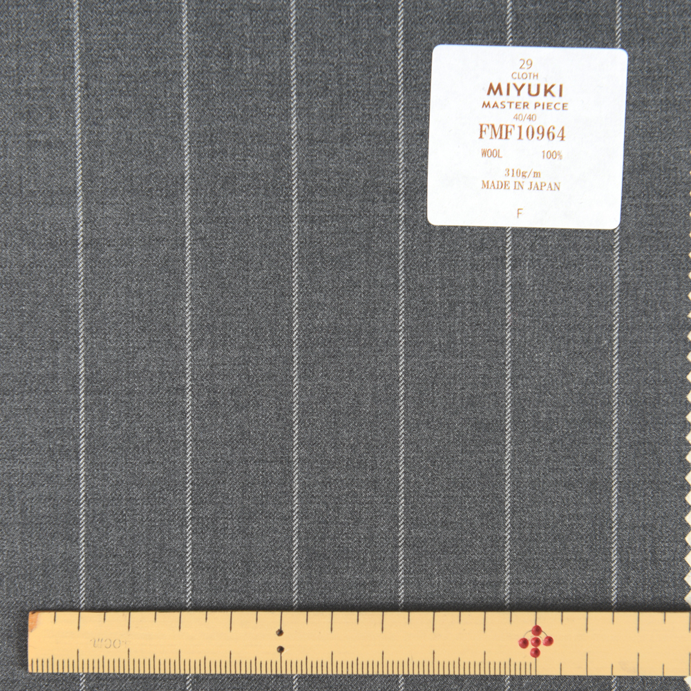 FMF10964 Capolavoro 40/40 Wide Pitch Stripe Grey[Tessile] Miyuki Keori (Miyuki)