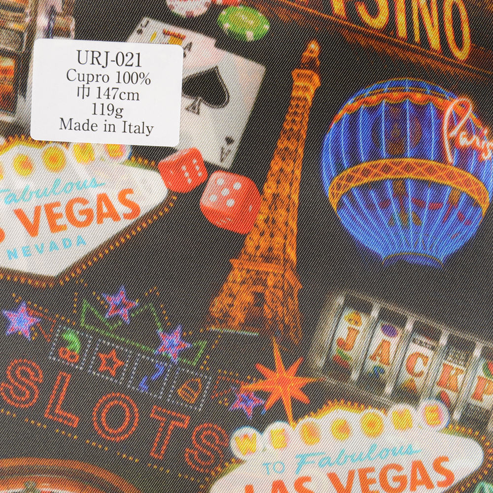 URJ-021 Made In Italy Cupra 100% Stampa Fodera Casino Series Edizione Las Vegas[Liner] TCS