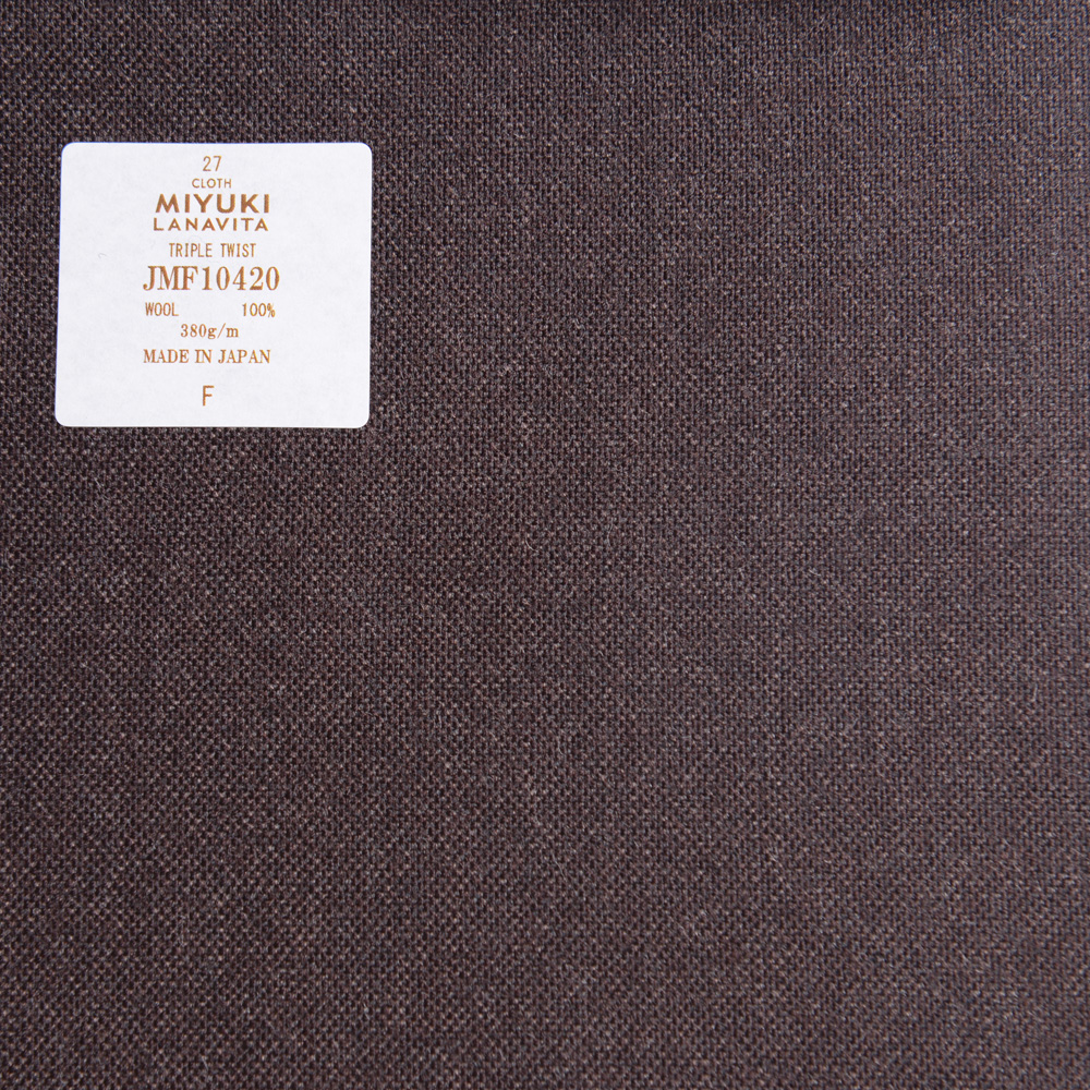 JMF10420 Lana Vita Collection Tweed Spun Plain Marrone Scuro[Tessile] Miyuki Keori (Miyuki)