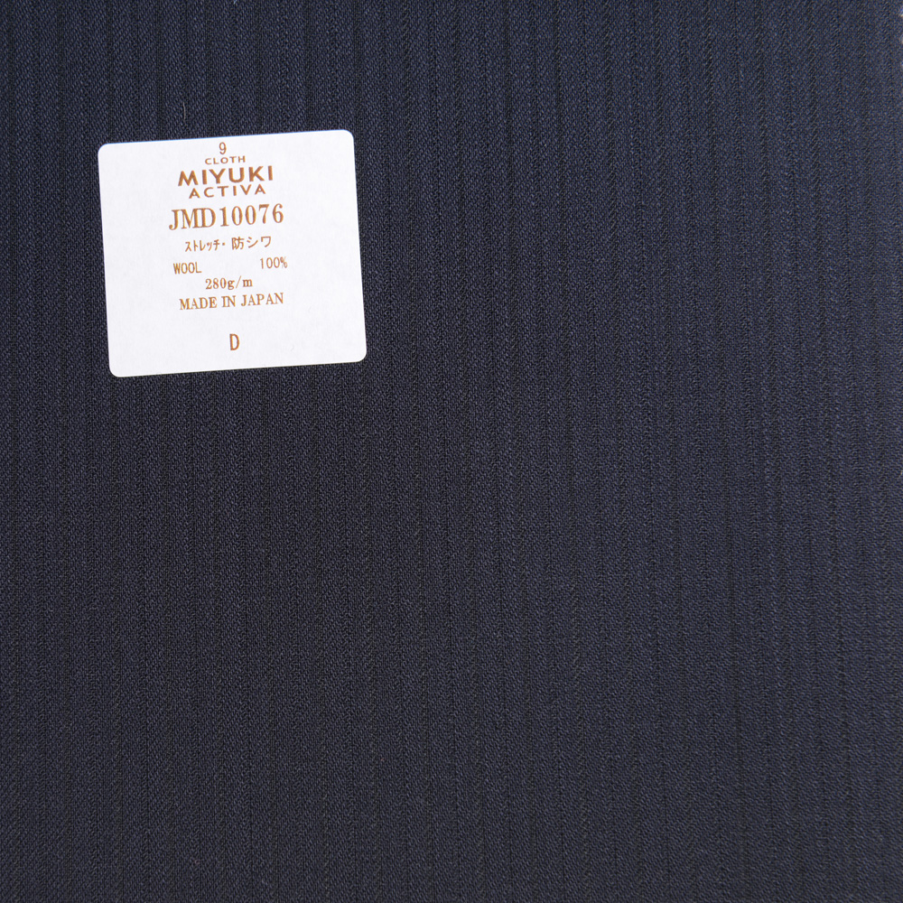 JMD10076 Collezione Activa Natural Stretch Resistente Alle Rughe Tessuto Shadow Stripe Navy Blue[Tessile] Miyuki Keori (Miyuki)