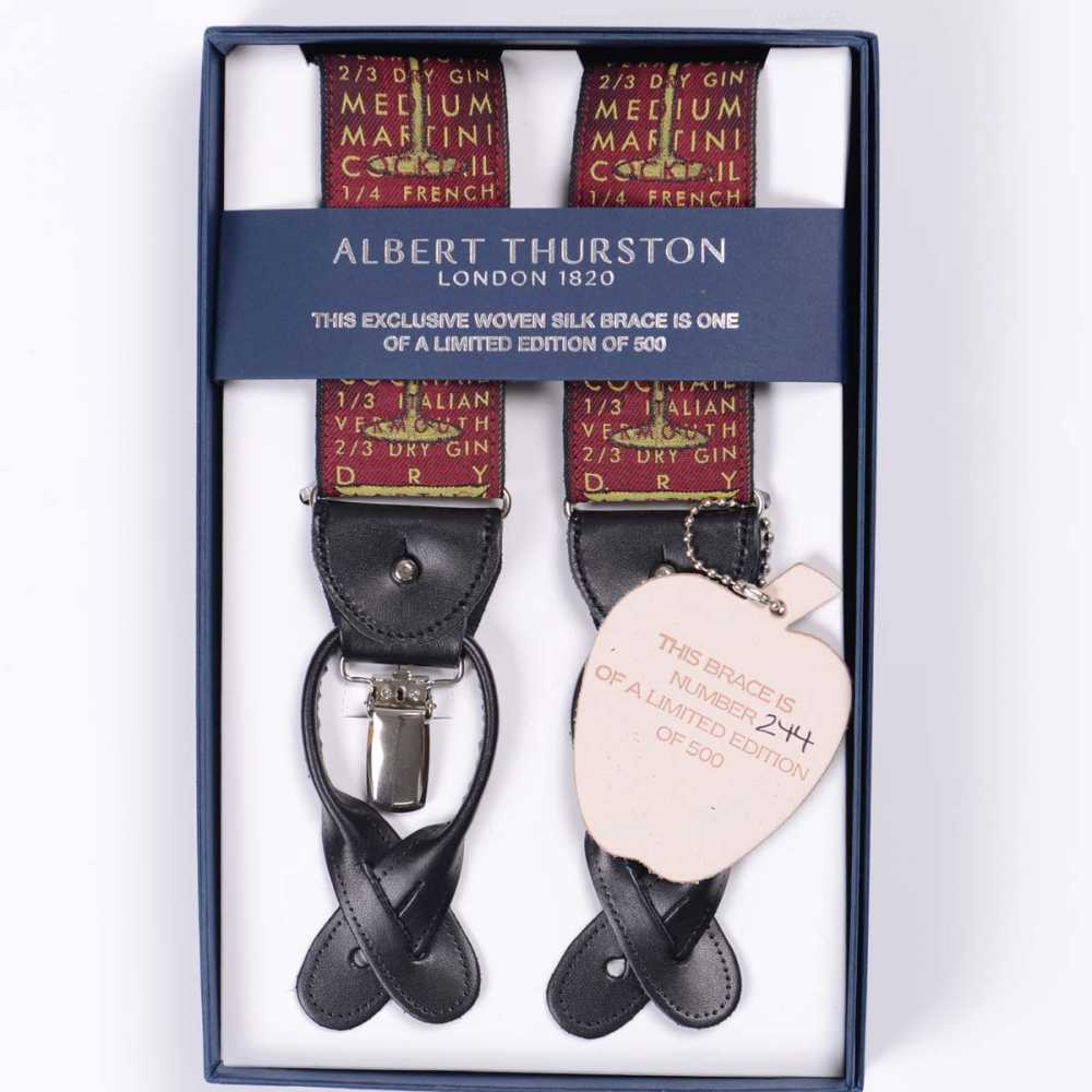AT-2181 Albert Thurston Bretelle Edizione Limitata 40mm RUBY COCKTALL[Accessori Formali] ALBERT THURSTON