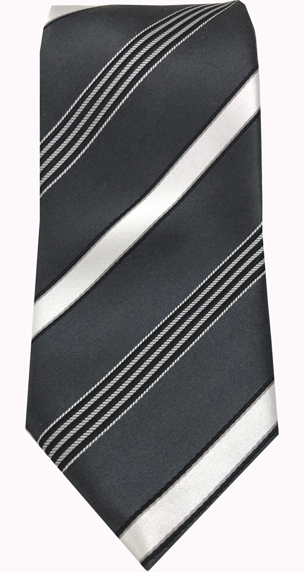 NE-405 Cravatta A Righe Nere Intrecciate Nishijin[Accessori Formali] Yamamoto(EXCY)