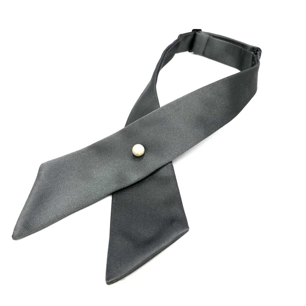 CT-508 Etichetta Scialle Cravatta Incrociata Grigio Seta[Accessori Formali] Yamamoto(EXCY)