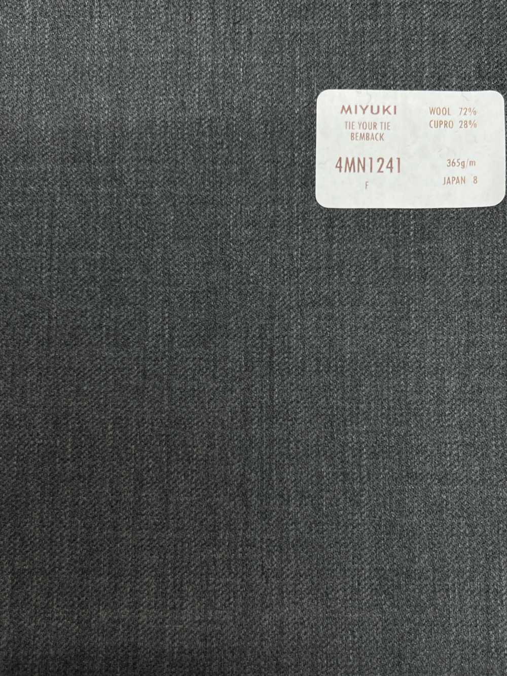 4MN1241 LINEA CREATIVE TIE YOUR CRAVATTA BEMBACK Grigio Medio[Tessile] Miyuki Keori (Miyuki)