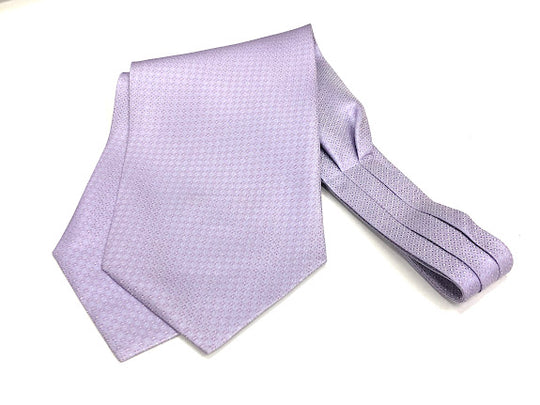 AS-112 Cravatta Ascot In Seta Giapponese Viola Con Glitter[Accessori Formali] Yamamoto(EXCY)