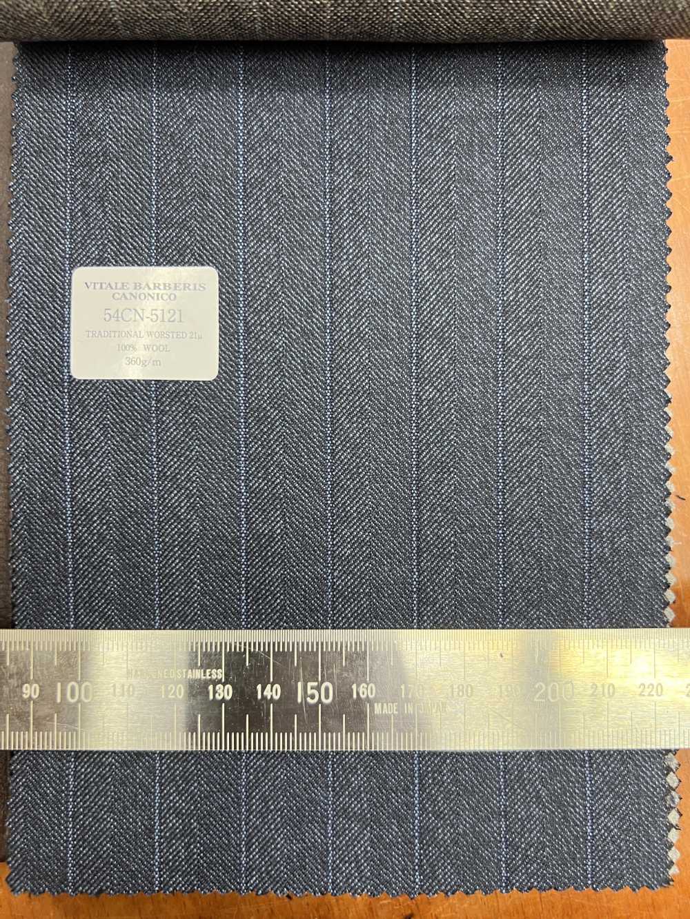 54CN5121 CANONICO TRADITIONAL WORSTED 21μ Spina Di Pesce Blu[Tessile] CANONICO