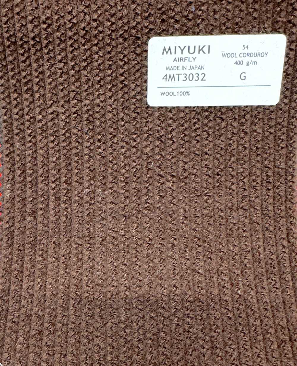 4MT3032 VARAIETESWOOL VELLUTO A COSTE Marrone Medio[Tessile] Miyuki Keori (Miyuki)