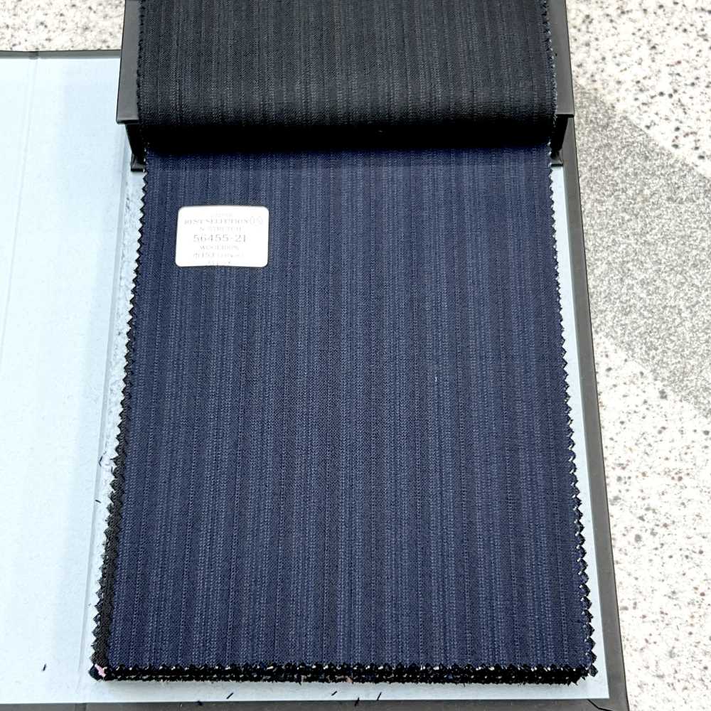 56455-21 25SS MIGLIORE SELEZIONE [N-STRETCH] N-STRETCH Navy Strisce Alternate[Tessile] Società Per Azioni Kunishima Co., Ltd.