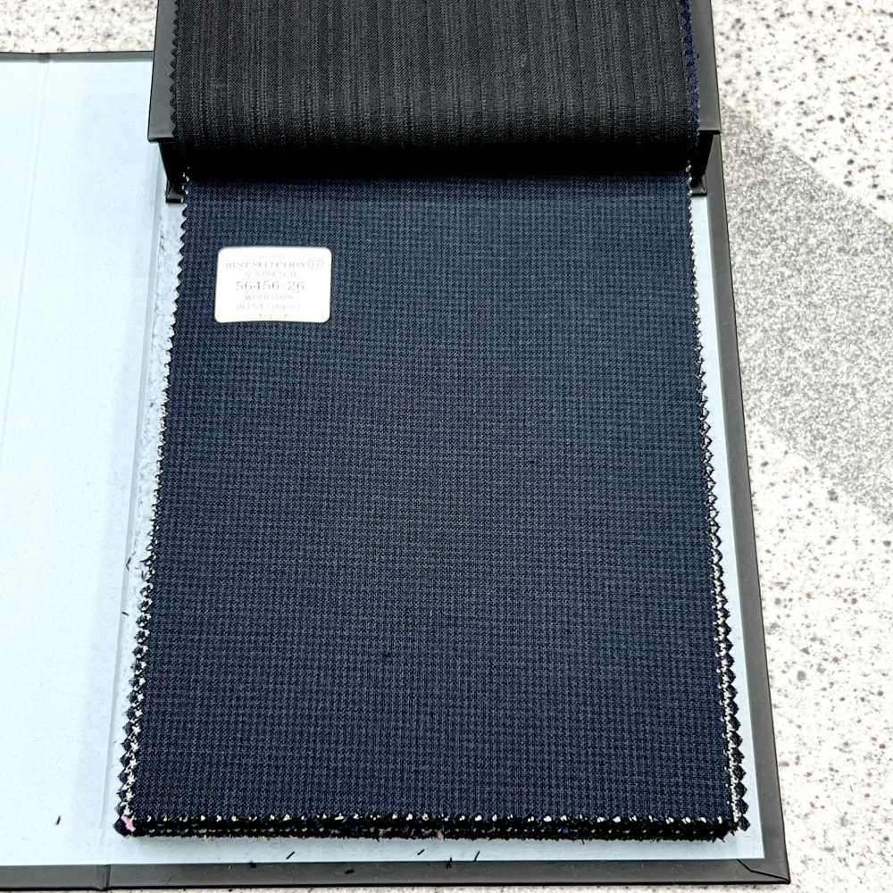 56456-26 25SS MIGLIORE SELEZIONE [N-STRETCH] N-Stretch Navy Houndstooth[Tessile] Società Per Azioni Kunishima Co., Ltd.