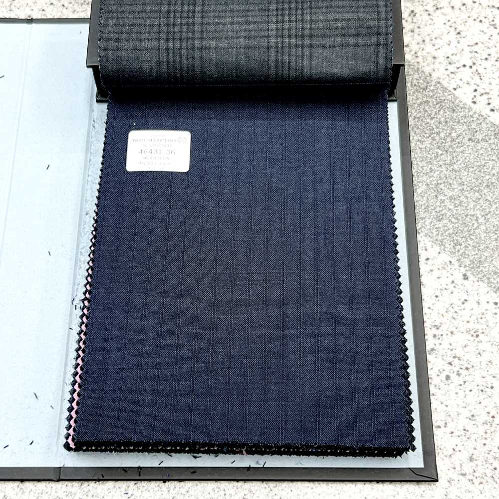 46431-36 25SS MIGLIORE SELEZIONE [N-STRETCH] N-STRETCH Dark Navy Shadow Stripe[Tessile] Società Per Azioni Kunishima Co., Ltd.