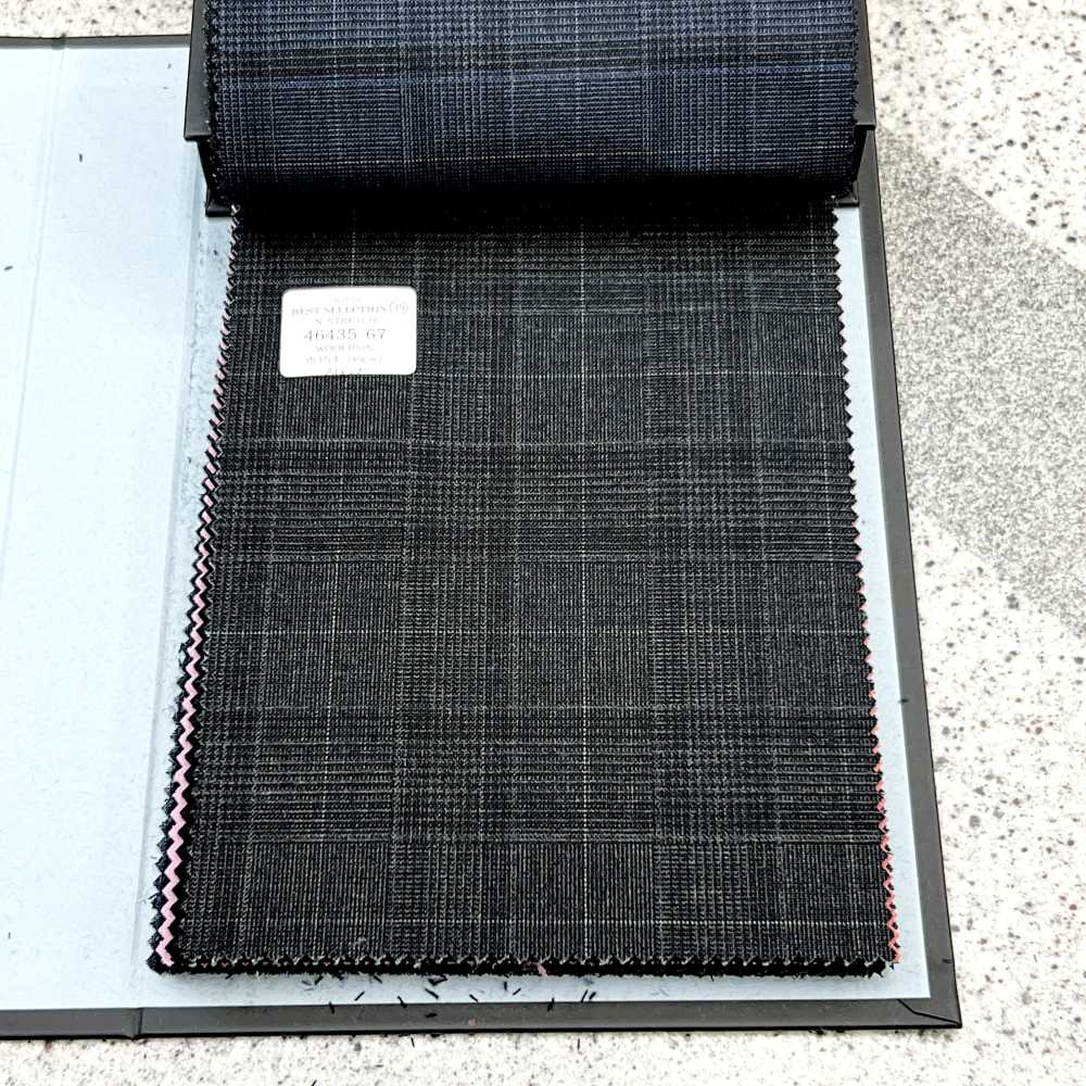 46435-67 25SS MIGLIORE SELEZIONE [N-STRETCH] N-Stretch Grigio Scuro Tartan A Quadri[Tessile] Società Per Azioni Kunishima Co., Ltd.