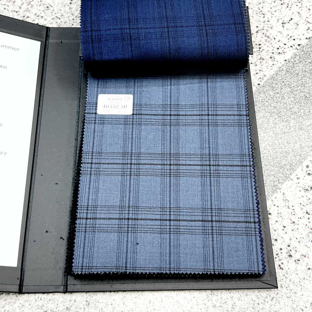 46552-50 25SS HERDREX [PROLIDO] Prolido Tartan Blu Carbone A Quadri[Tessile] Società Per Azioni Kunishima Co., Ltd.