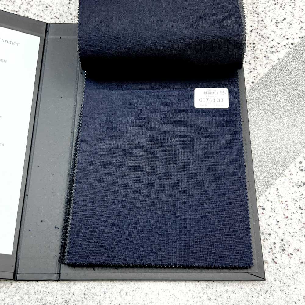 01743-33 25SSHERDREX [Classico] Classico Lana, Blu Navy Senza Motivo[Tessile] Società Per Azioni Kunishima Co., Ltd.