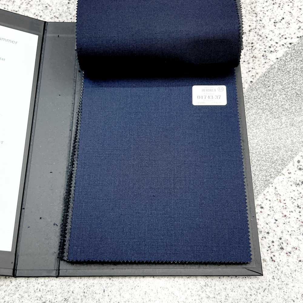 01743-37 25SSHERDREX [Classico] Classico Lana Senza Motivo Blu Navy[Tessile] Società Per Azioni Kunishima Co., Ltd.