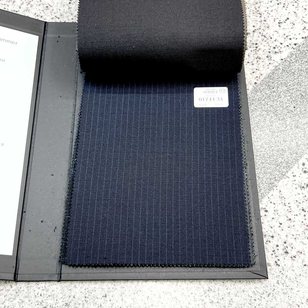 01744-34 25SSHERDREX [Classico] Classico Lana Striscia Blu Navy[Tessile] Società Per Azioni Kunishima Co., Ltd.