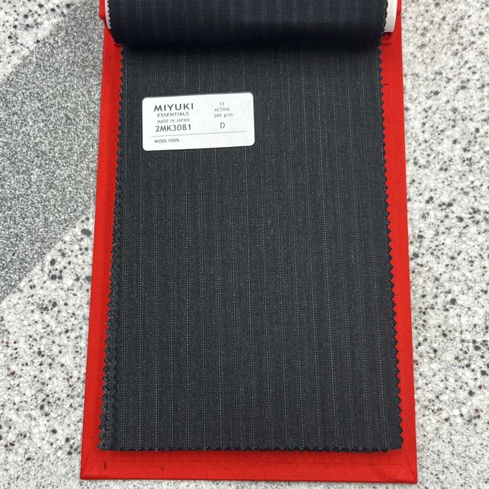2MK3081 25SS MIYUKI Textile ACTIVA Charcoal Heaven Grey Stripe[Tessile] Miyuki Keori (Miyuki)
