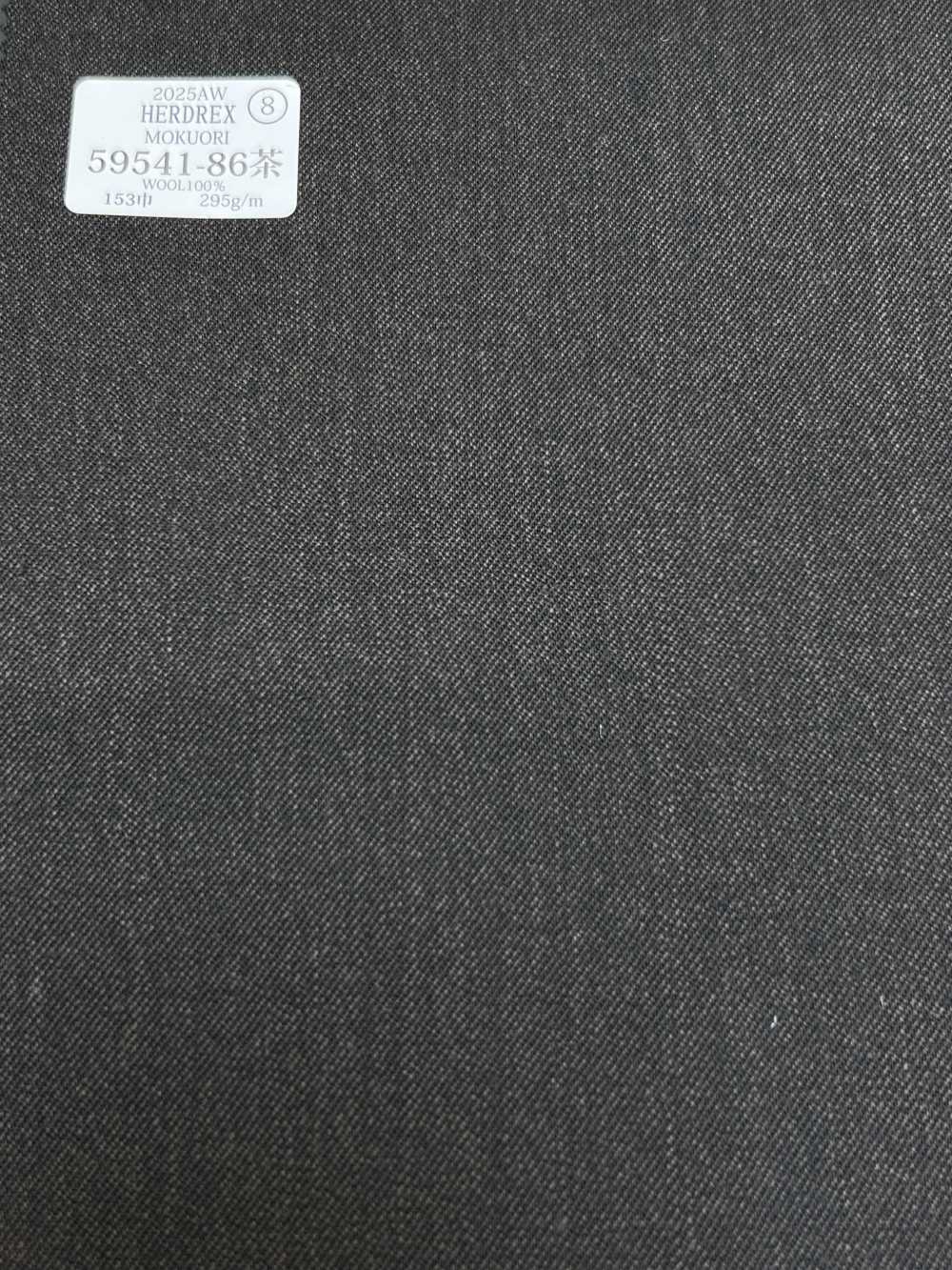 59541-86 25AW HERDREX [MOKUORI] Deodorante In Twill Di Lana Marrone Scuro Mokuori[Tessile] Società Per Azioni Kunishima Co., Ltd.