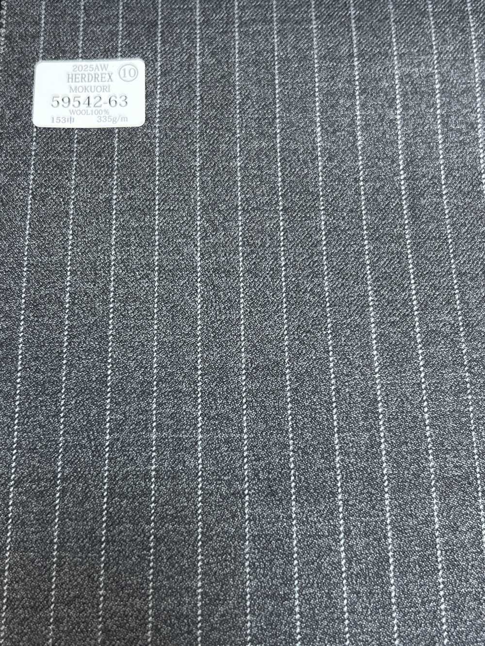 59542-63 25AW HERDREX [MOKUORI] Deodorante In Lana A Righe Grigio Medio Mokuori[Tessile] Società Per Azioni Kunishima Co., Ltd.