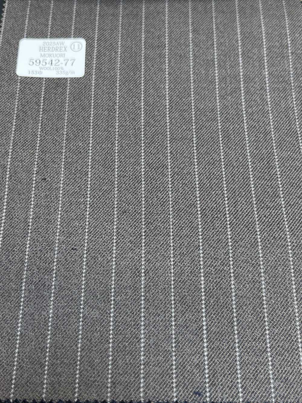 59542-77 25AW HERDREX [MOKUORI] Deodorante Mokuori Brown Pencil Stripe Wool[Tessile] Società Per Azioni Kunishima Co., Ltd.