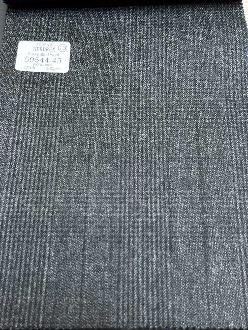 59544-45 25AW HERDREX [Lana Siro-milled] Lana Siro-milled Charcoal Heaven Grey Glen Check[Tessile] Società Per Azioni Kunishima Co., Ltd.