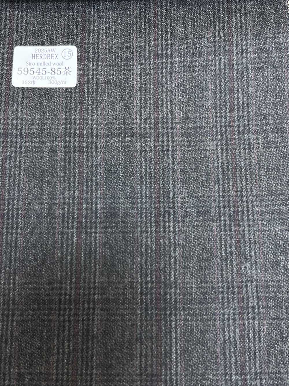 59545-85 25AW HERDREX [Lana Siro-milled] Lana Siro-milled Glen Check Marrone[Tessile] Società Per Azioni Kunishima Co., Ltd.