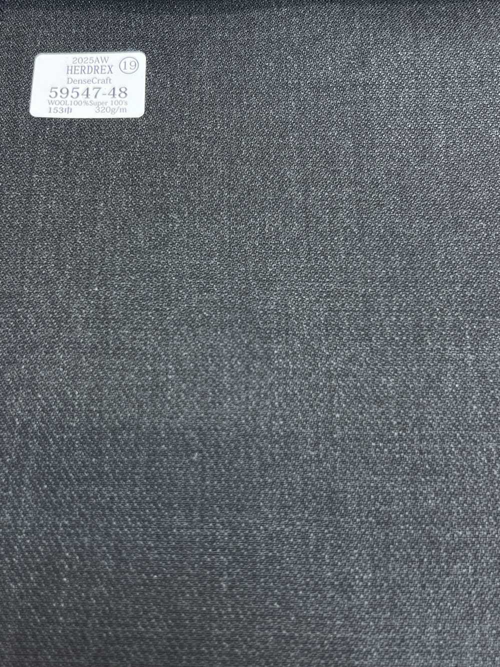 59547-48 25AW HERDREX [Dense Craft] Dense Craft Charcoal Heaven Grey[Tessile] Società Per Azioni Kunishima Co., Ltd.