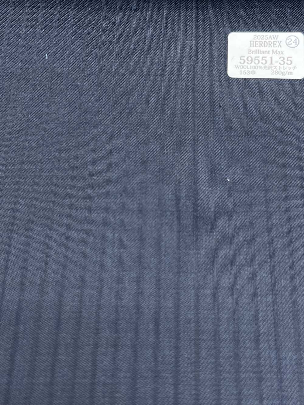 59551-35 25AW HERDREX [Brilliant Max] Brilliant Max Navy Shadow Stripe[Tessile] Società Per Azioni Kunishima Co., Ltd.