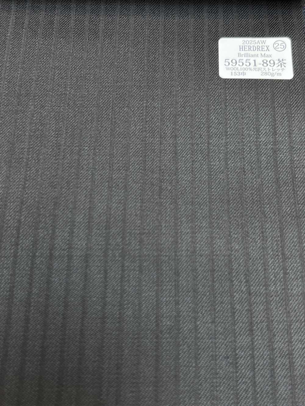 59551-89 25AW HERDREX [Brilliant Max] Brilliant Max Dark Brown Shadow Stripe[Tessile] Società Per Azioni Kunishima Co., Ltd.