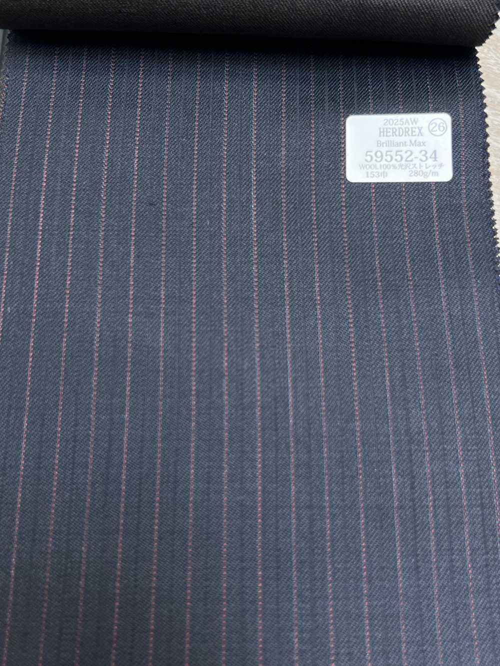 59552-34 25AW HERDREX [Brilliant Max] Brilliant Max Navy Alternate Stripe[Tessile] Società Per Azioni Kunishima Co., Ltd.