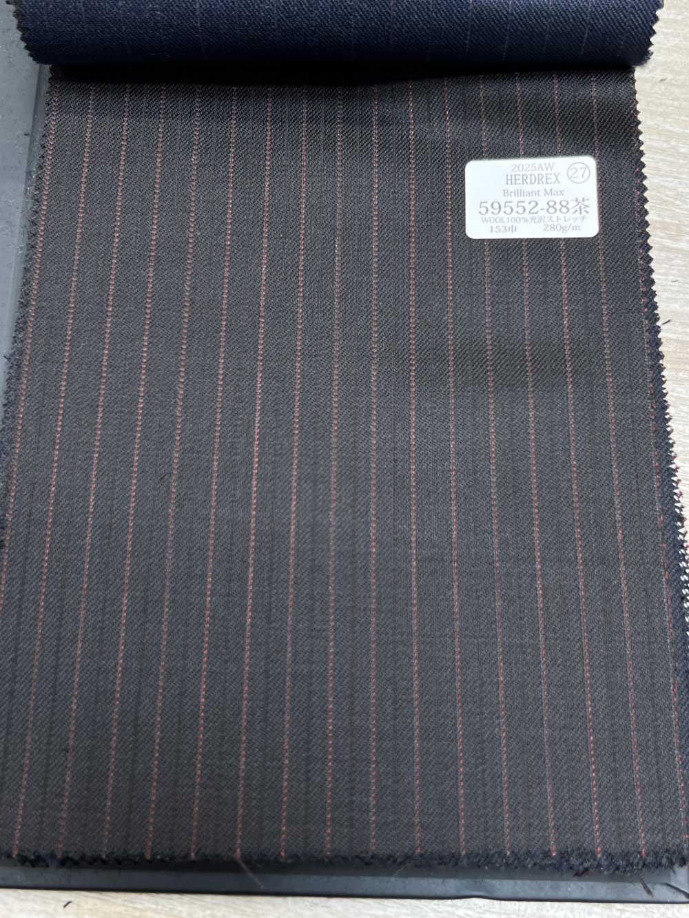 59552-88 25AW HERDREX [Brilliant Max] Brilliant Max Marrone Scuro Striscia Alternata[Tessile] Società Per Azioni Kunishima Co., Ltd.