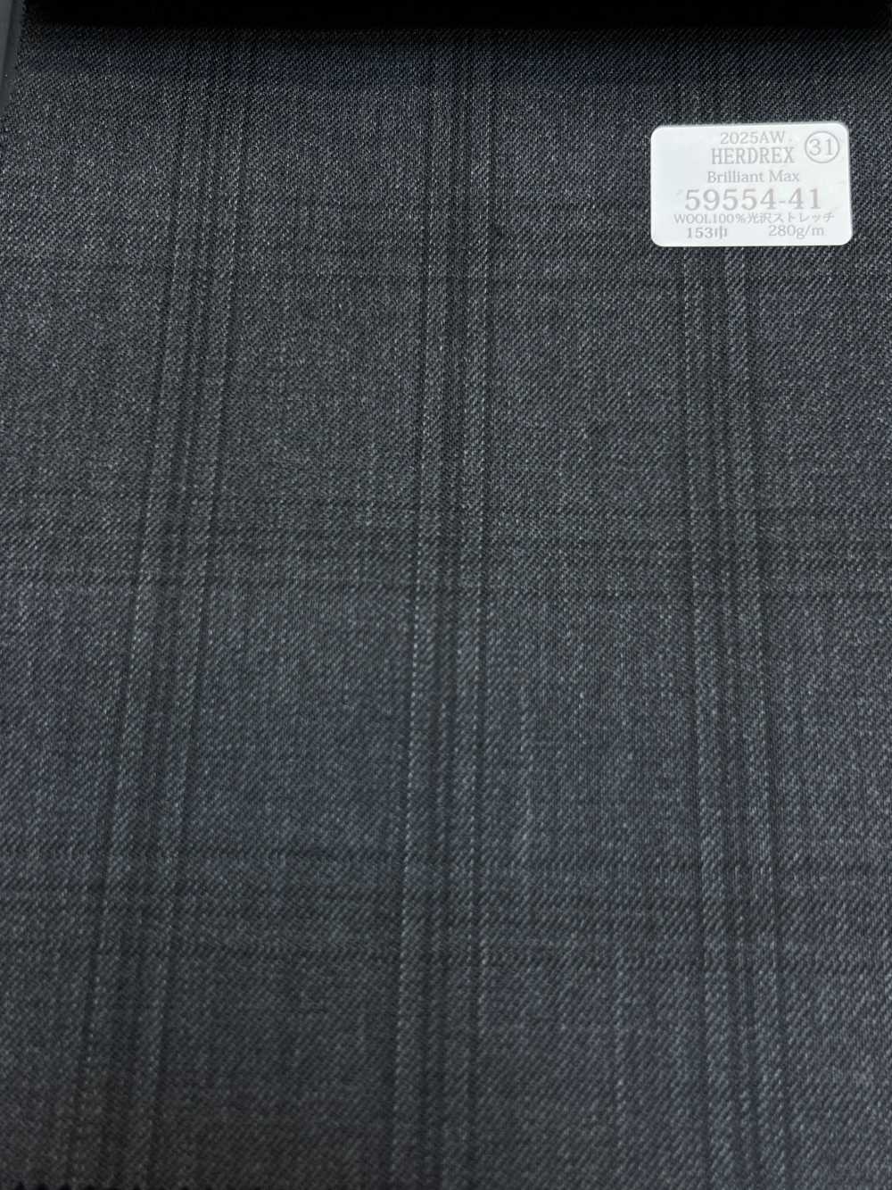 59554-41 25AW HERDREX [Brilliant Max] Brilliant Max Gray Windowpane[Tessile] Società Per Azioni Kunishima Co., Ltd.