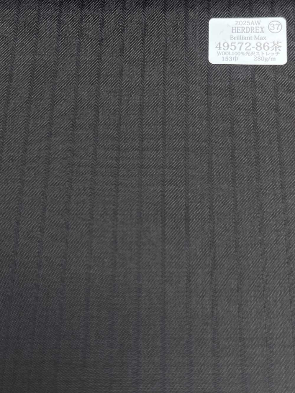 49572-86 25AW HERDREX [Brilliant Max] Brilliant Max Dark Brown Shadow Stripe[Tessile] Società Per Azioni Kunishima Co., Ltd.
