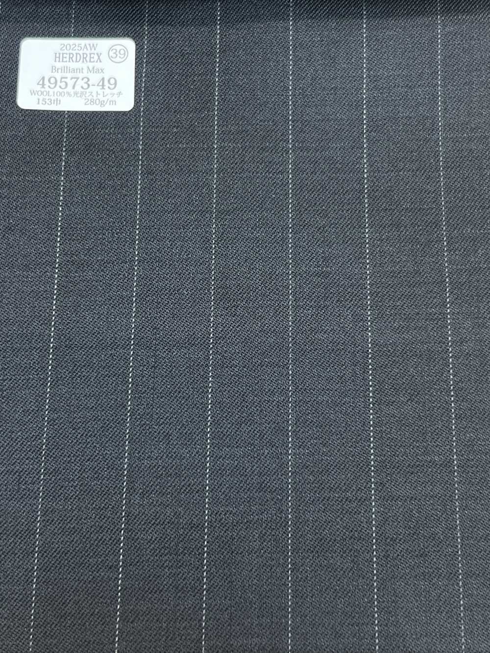 49573-49 25AW HERDREX [Brilliant Max] Brilliant Max Charcoal Heaven Grey Wide Pitch Stripe[Tessile] Società Per Azioni Kunishima Co., Ltd.