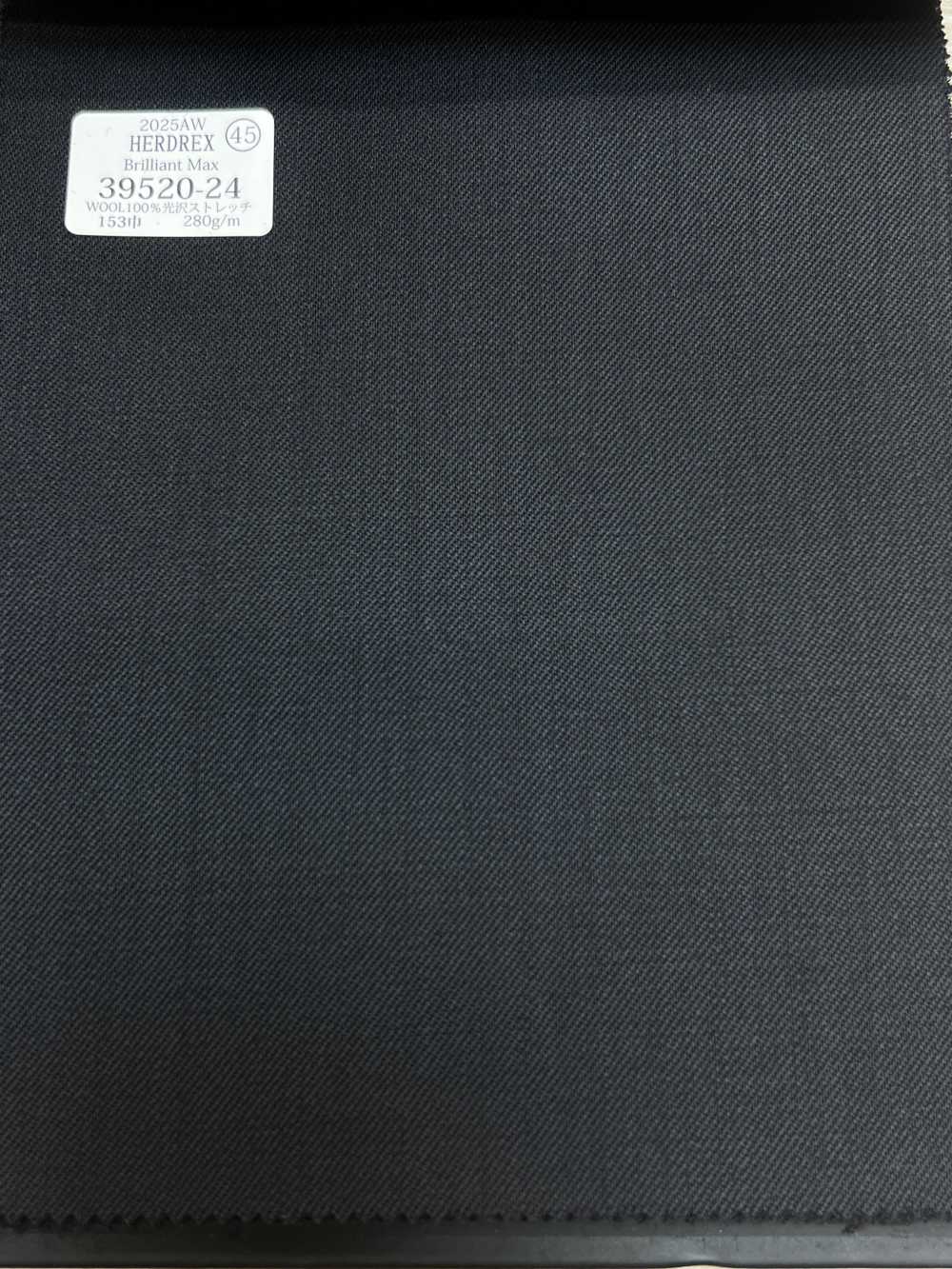 39520-24 25AW HERDREX [Brilliant Max] Brilliant Max Dark No Pattern[Tessile] Società Per Azioni Kunishima Co., Ltd.