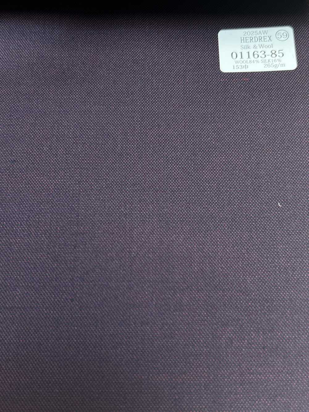 01163-85 25AW HERDREX [Seta E Lana] Seta E Lana Viola Senza Motivo[Tessile] Società Per Azioni Kunishima Co., Ltd.