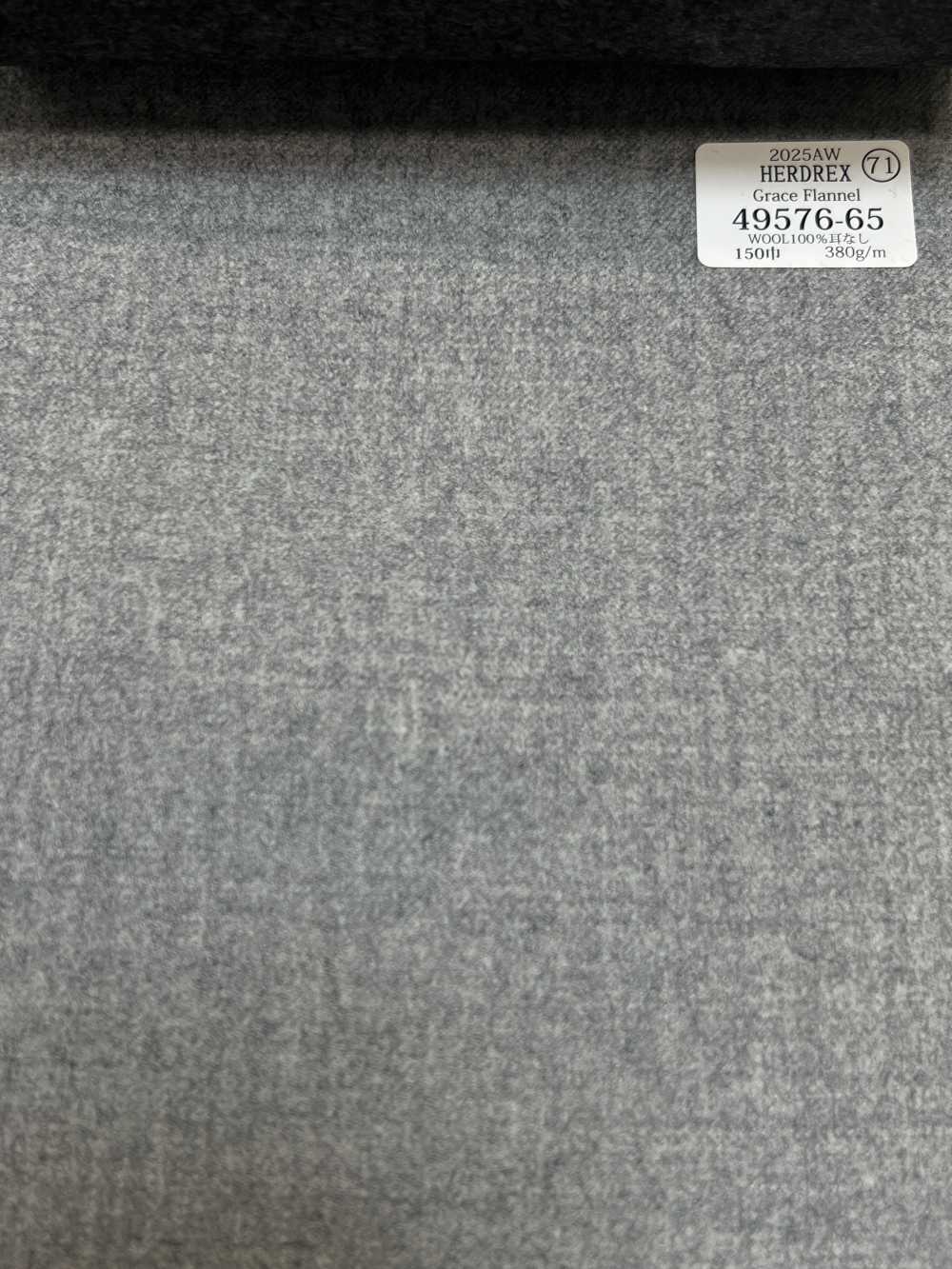 49576-65 25AW HERDREX [Grace Flannel] Grace Flannel Light Senza Motivo[Tessile] Società Per Azioni Kunishima Co., Ltd.