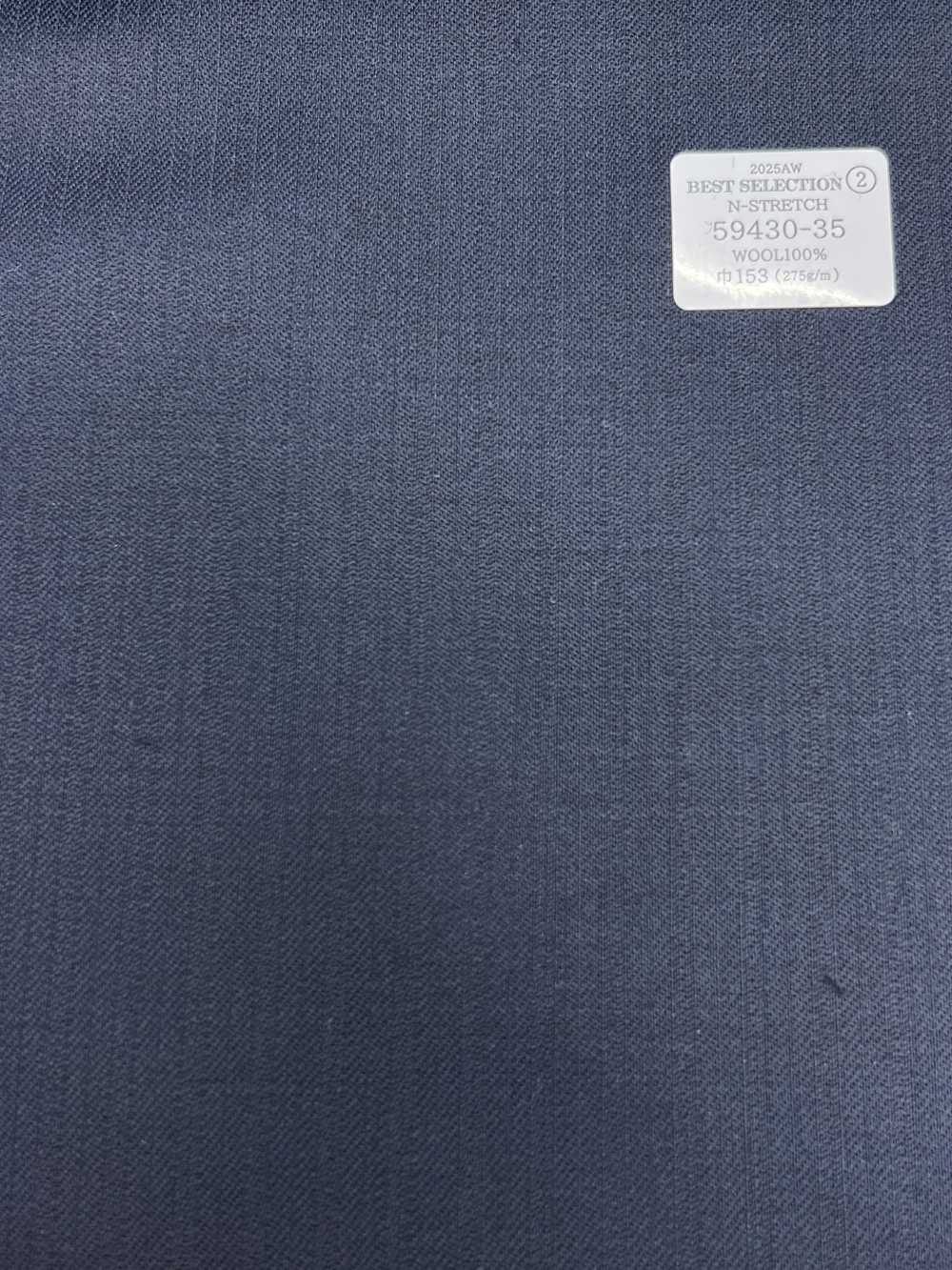 59430-35 25AW MIGLIORE SELEZIONE [N-STRETCH] N-Stretch Navy Shadow Stripe[Tessile] Società Per Azioni Kunishima Co., Ltd.