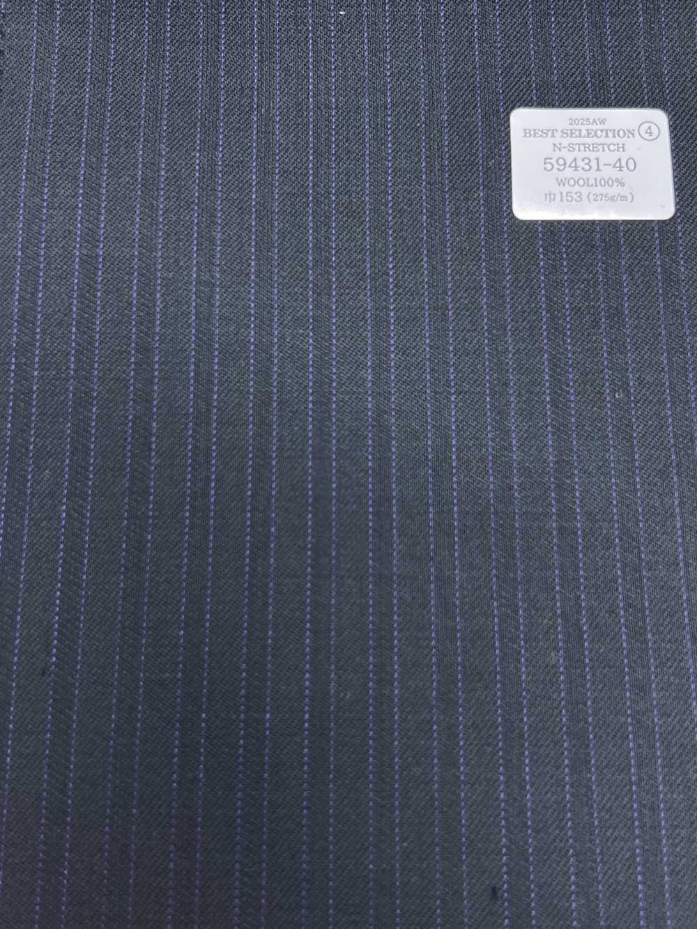 59431-40 MIGLIORE SELEZIONE 25AW [N-STRETCH] N-Stretch Blu Scuro X Viola A Righe[Tessile] Società Per Azioni Kunishima Co., Ltd.