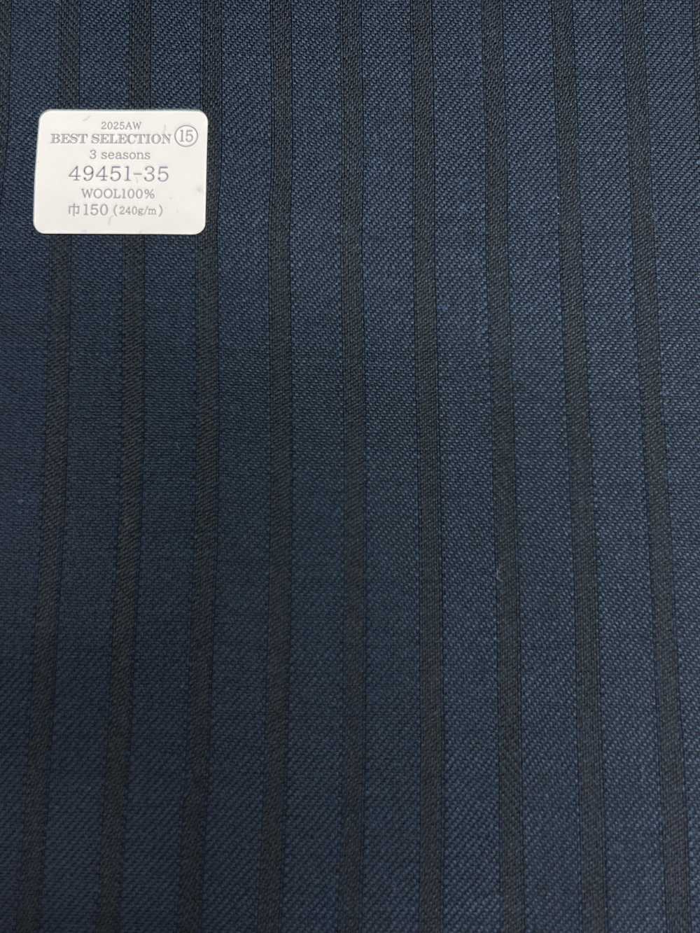 49451-35 25AW MIGLIORE SELEZIONE [3 Stagioni] Blue Shadow Stripe[Tessile] Società Per Azioni Kunishima Co., Ltd.