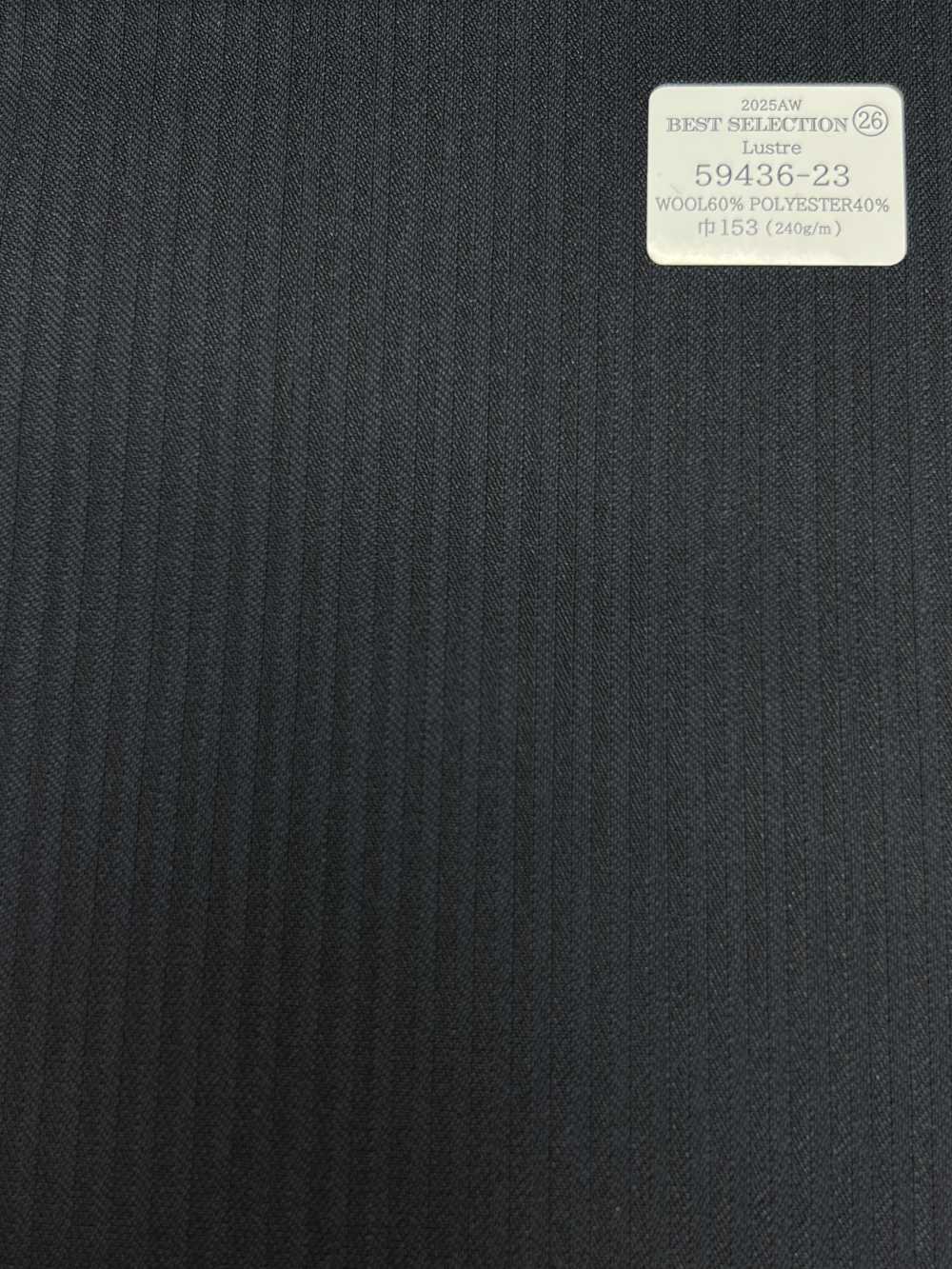 59436-23 25AW MIGLIORE SELEZIONE [Lustre] Luster Navy Shadow Stripe[Tessile] Società Per Azioni Kunishima Co., Ltd.