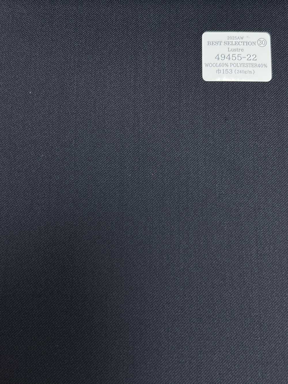 49455-22 25AW MIGLIORE SELEZIONE [Lustre] Luster Navy Senza Motivo[Tessile] Società Per Azioni Kunishima Co., Ltd.
