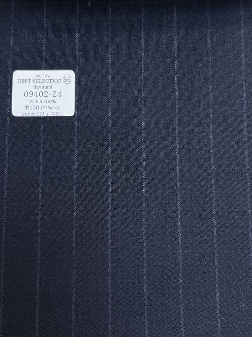 09402-24 25AW MIGLIORE SELEZIONE [davaumi] Davaumi Navy Chalk Stripe[Tessile] Società Per Azioni Kunishima Co., Ltd.