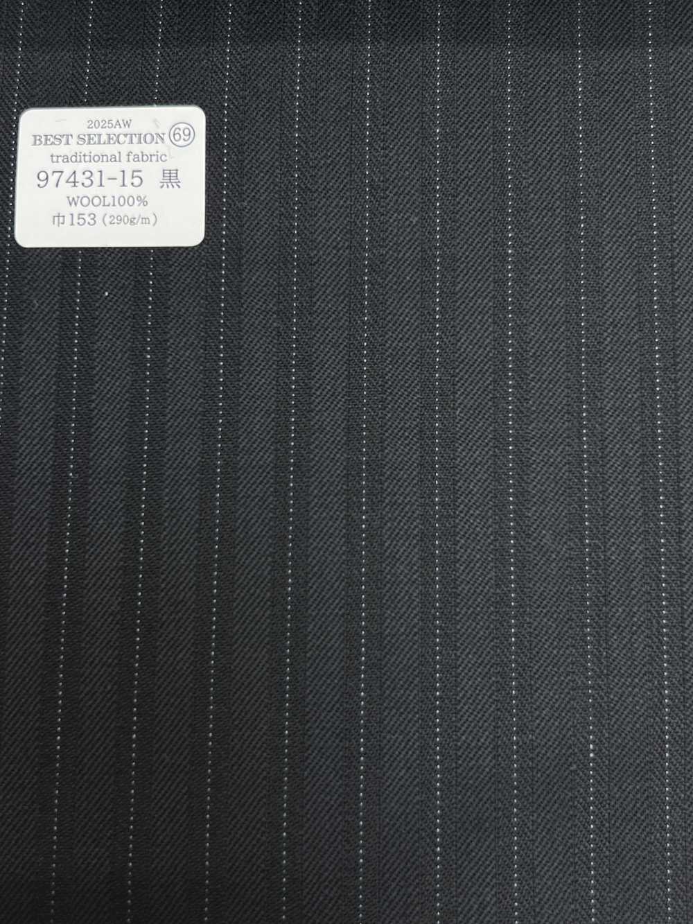 97431-15 25AW MIGLIORE SELEZIONE [tessuto Tradizionale] Tessuto Tradizionale A Righe Nere[Tessile] Società Per Azioni Kunishima Co., Ltd.