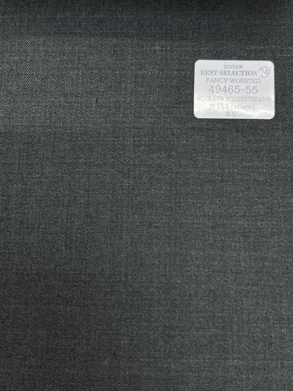 49465-55 25AW MIGLIORE SELEZIONE 【FANCY WORSTED】Fancy Worsted Grigio Senza Motivo[Tessile] Società Per Azioni Kunishima Co., Ltd.
