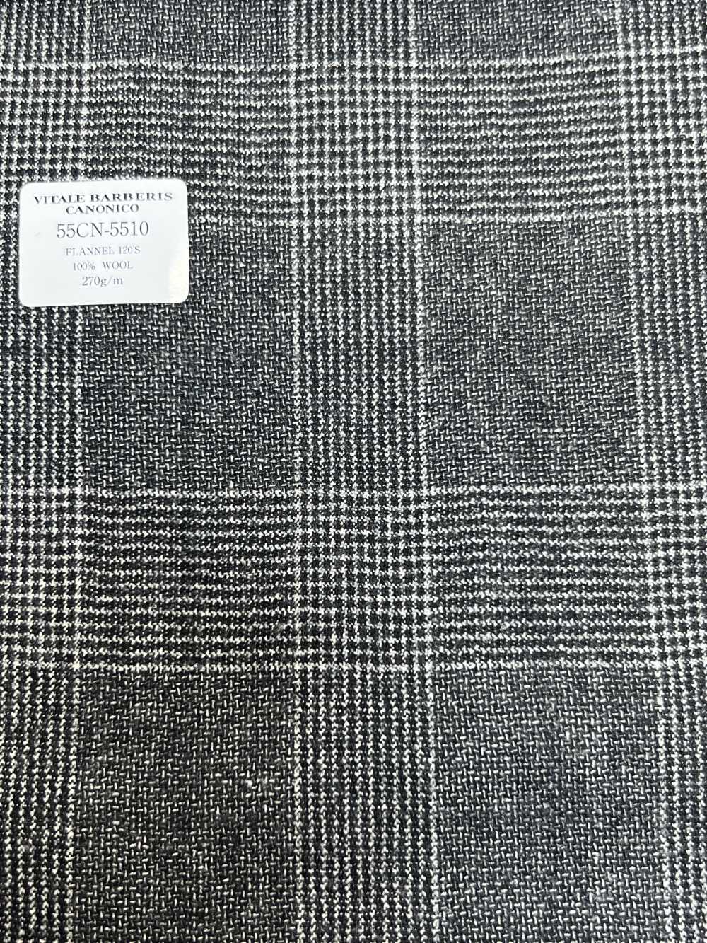 55CN5510 CANONICO FLANNEL 120'S Gray Glen Check[Tessile] CANONICO